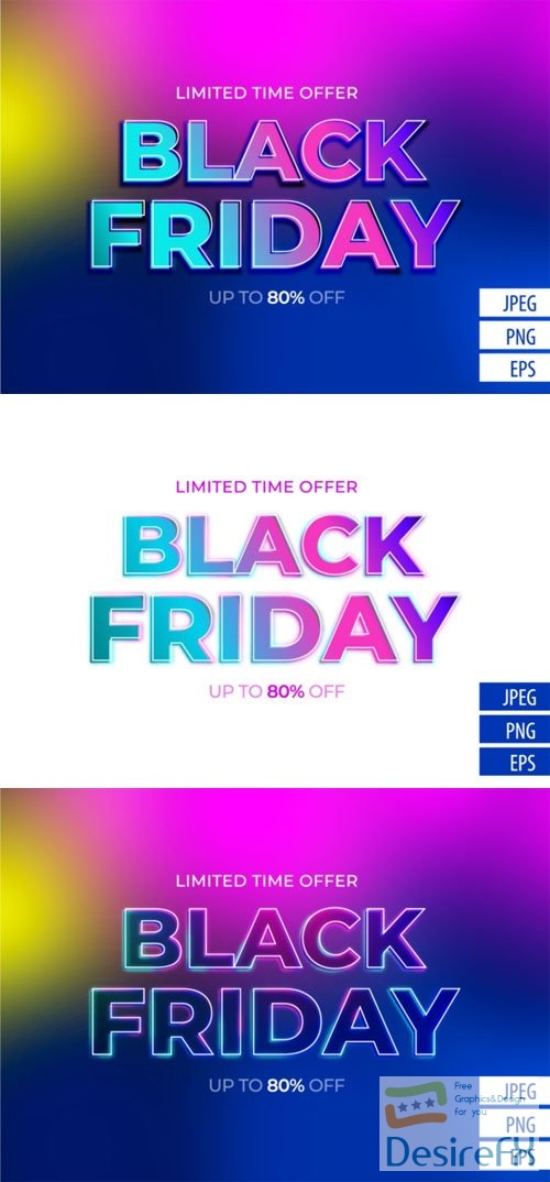Black Friday Vector Text Effect