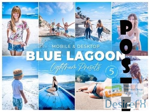 Blue Lagoon Mobile Desktop Lightroom Presets Lifestyle Instagram