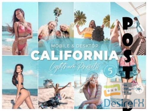 California Mobile Desktop Lightroom Presets Lifestyle Instagram