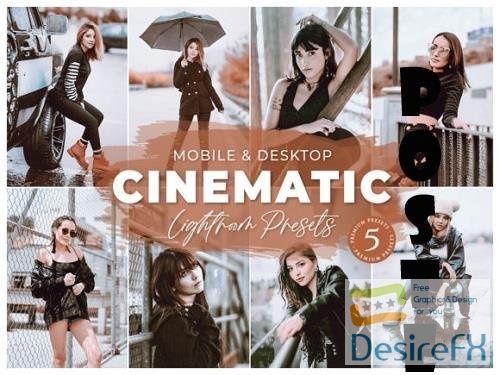 Cinematic Mobile Desktop Lightroom Presets Lifestyle Instagram