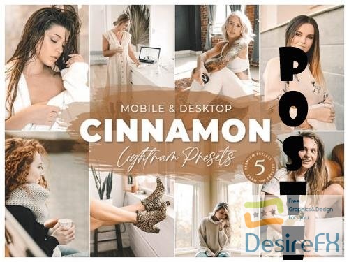 Cinnamon Mobile Desktop Lightroom Presets Lifestyle Instagram