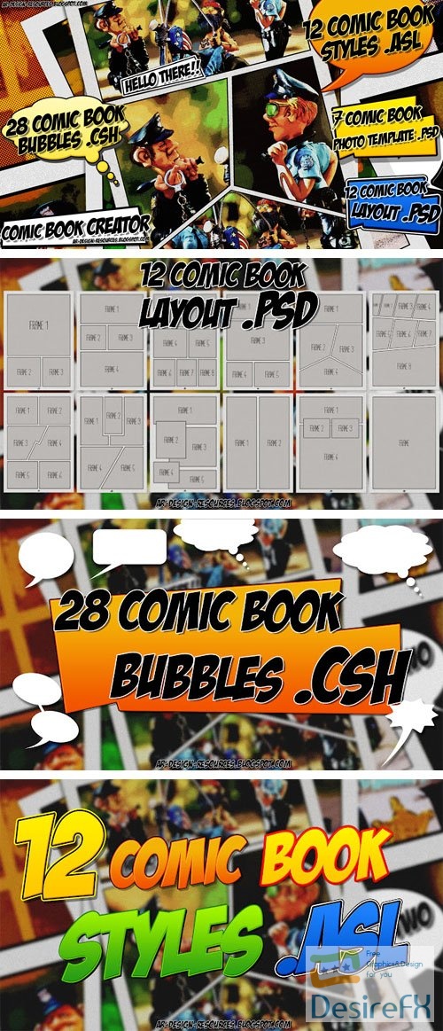 Comic Book Creator Pack for Photoshop