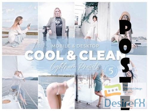 Cool And Clean Mobile Desktop Lightroom Presets Lifestyle Instagram