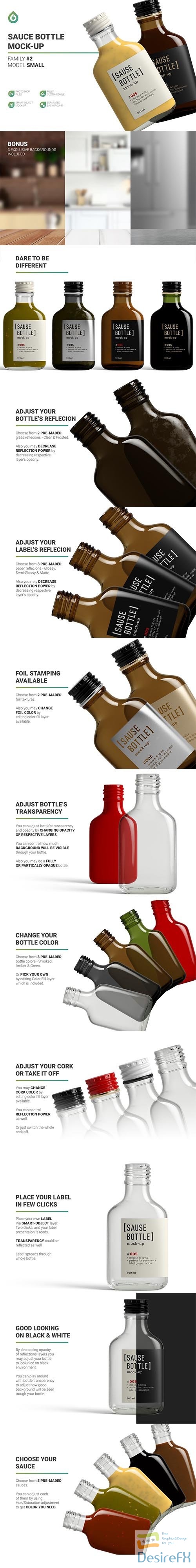 CreativeMarket - Sauce Bottle Mockup 5672849