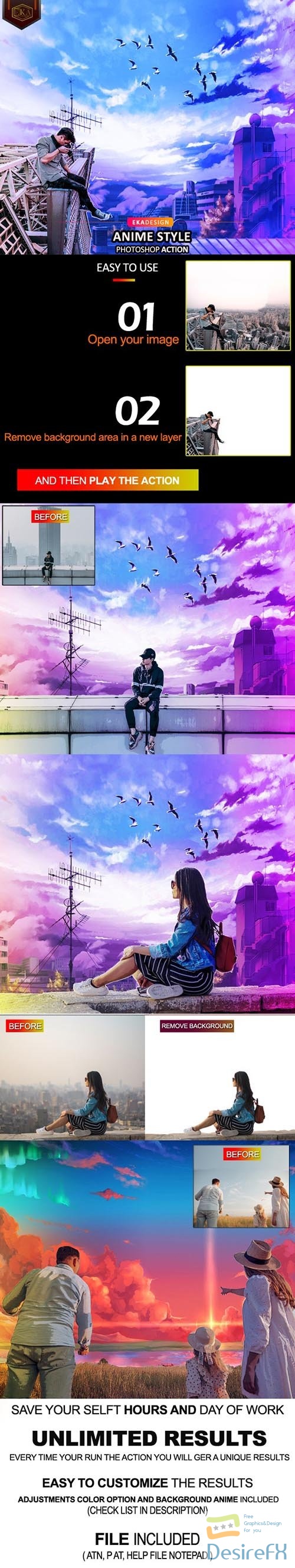 GraphicRiver - Anime Style Photoshop Action 33584300