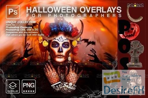 Halloween clipart Halloween overlay, Photoshop overlay V26 - 1584059