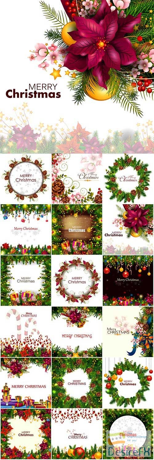 New Year and Christmas vector vol 4