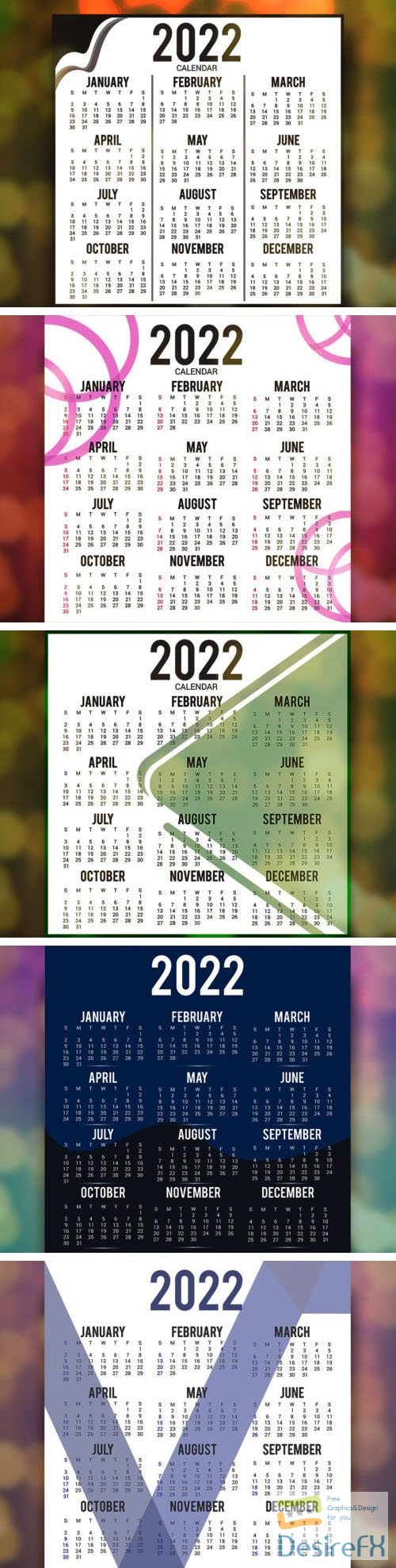 New Year Printable Calendar 2022 Templates