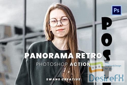 Panorama Retro Photoshop Action