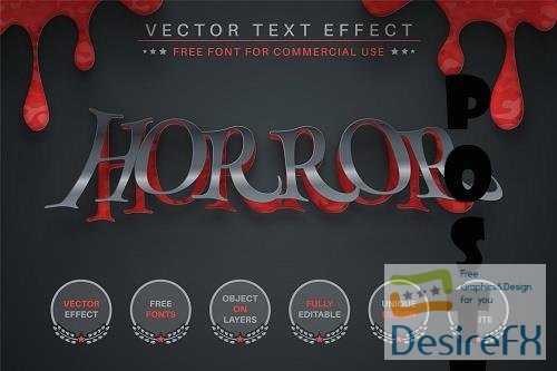Paper Blood - Editable Text Effect - 6561440