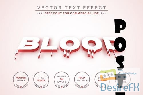 Paper Blood - Editable Text Effect - 6565847