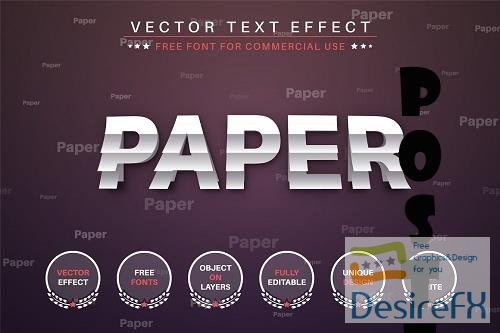 Paper Sticker - Editable Text Effect - 6577962