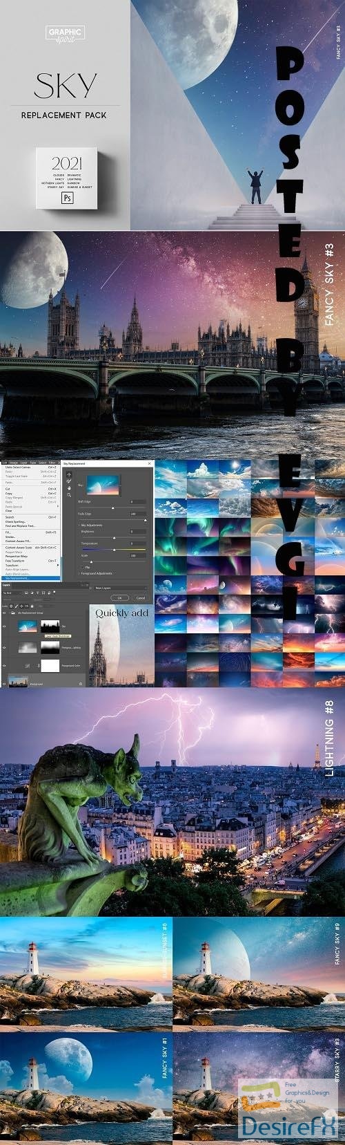 Sky Replacement Pack Photoshop 2021 - 5750499