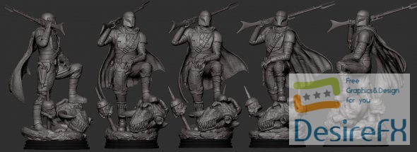 The Mandalorian Classic Armor Din Djarin 3D Print