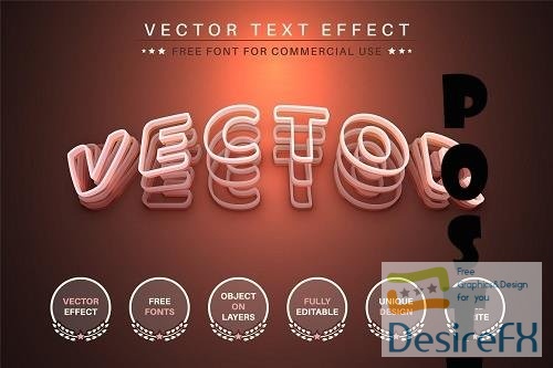 Vector Layers - Editable Text Effect - 6604871