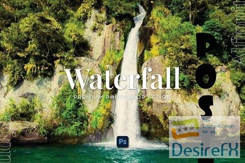 Waterfall Photoshop Action