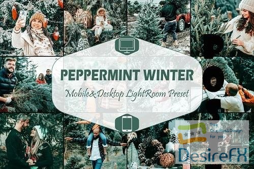 10 Peppermint Winter Mobile &amp; Desktop Lightroom Presets - 1701718