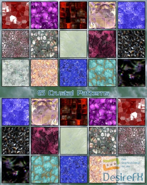 15 Seamless Crystal Patterns for Photoshop