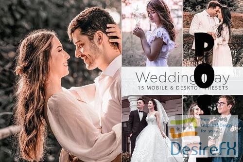15 Wedding Day Presets | Mobile &amp; Desktop Presets