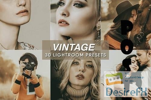 30 Vintage Presets Lightroom Mobile &amp; Desktop