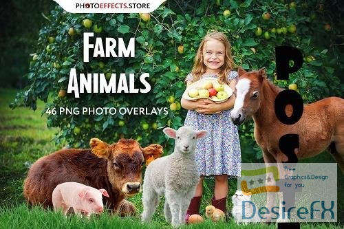 46 Farm Animals Photo Overlays - 6652852