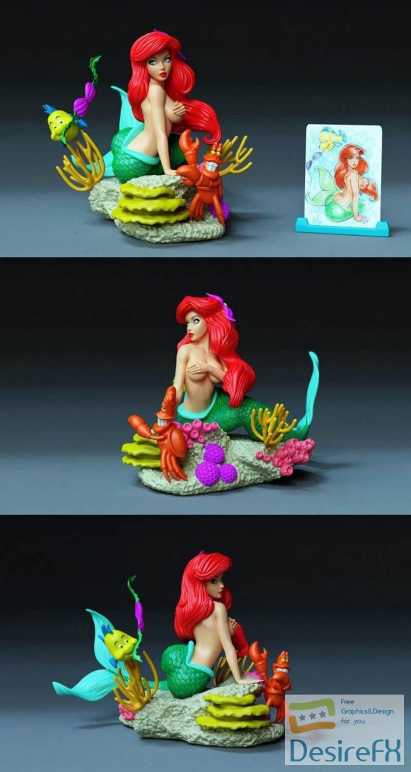 Ariel The Little Mermaid Disney 3D Print