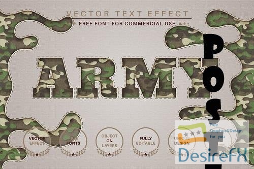 Army - Editable Text Effect - 6640146
