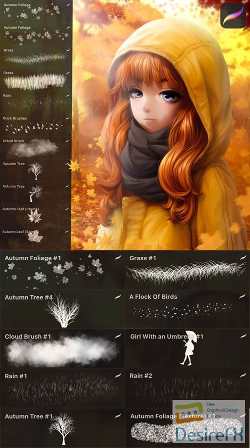 Autumn Brushes Pack for Procreate