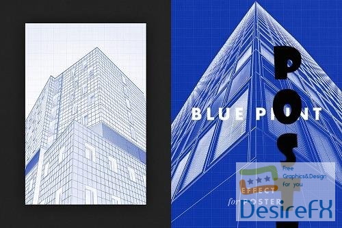 Blueprint Effect for Posters - 6689528