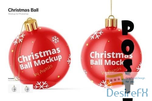 Christmas Ball Mockup