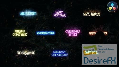 Christmas Magic Titles | DaVinci Resolve - 34924297