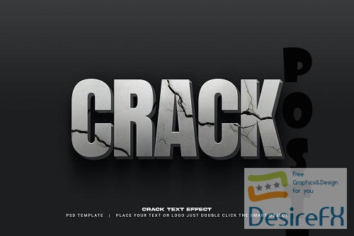 Crack text effect