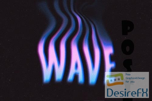 Dissolving Waves Text Effect - 6619527