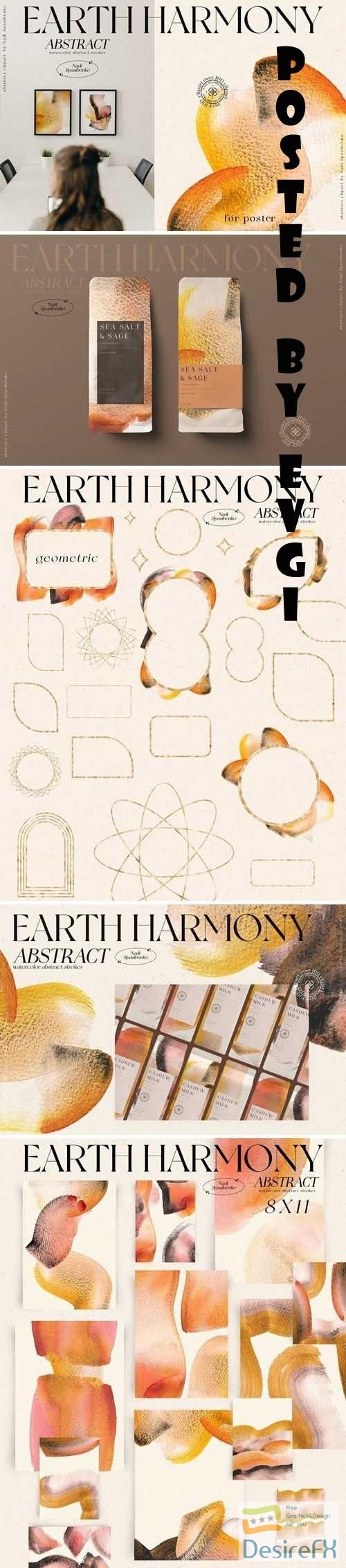 Earth Harmony - Abstract Set - 6618708