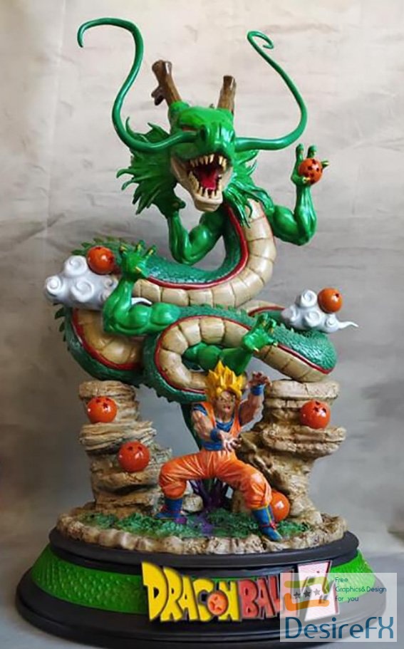 Goku and Shenron Dragon Ball Z 3D Print