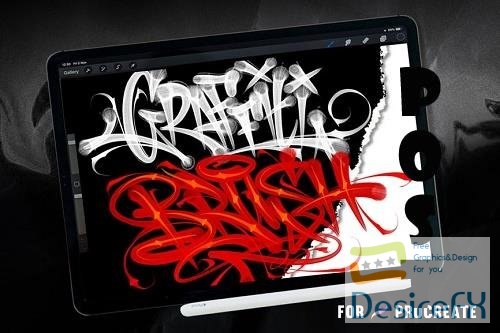 graffiti letter brush