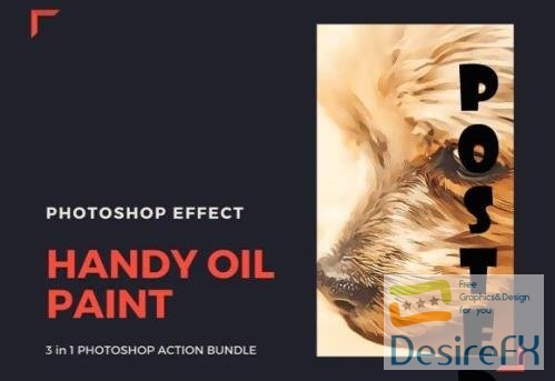 Handy Oil Paint PS Action Bundle
