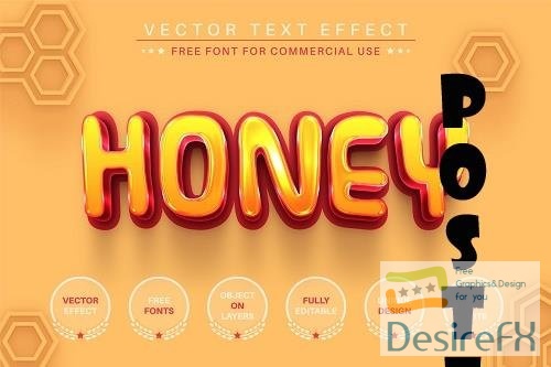 Honey - Editable Text Effect - 6656348
