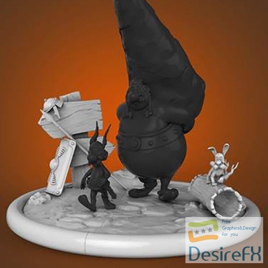 Kit Asterix-Obelix-Dogmatix 3D Print