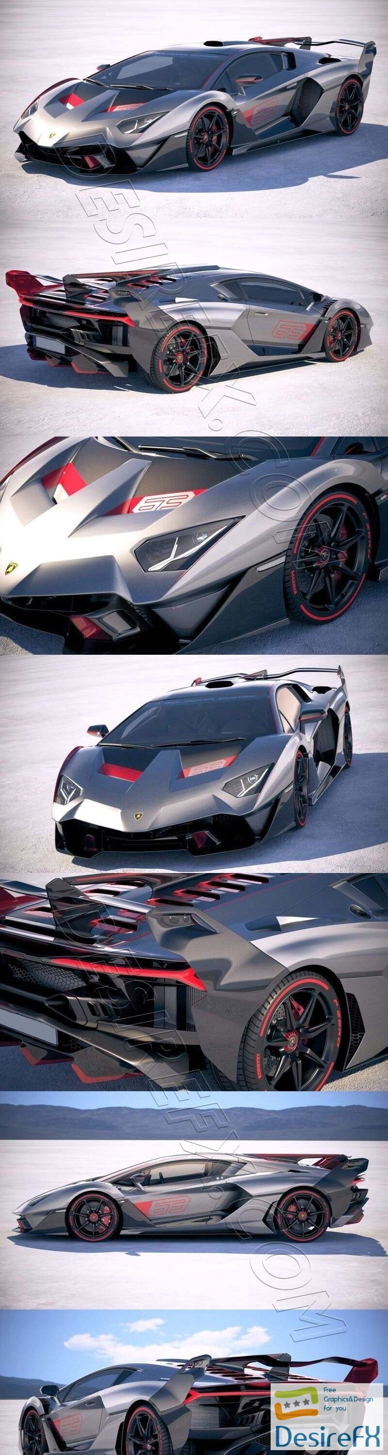 Lamborghini SC18 2019 3D Model