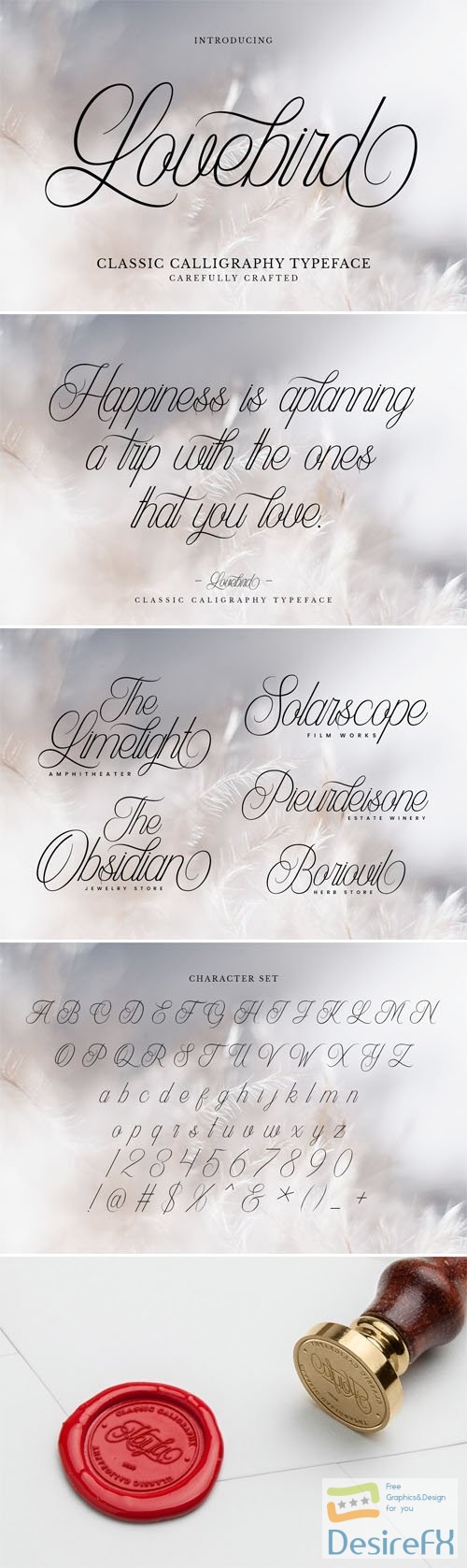 Lovebird - Classic Calligraphy Typeface
