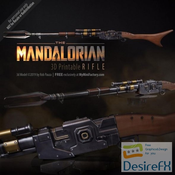 Mandalorian Rifle 3D Print