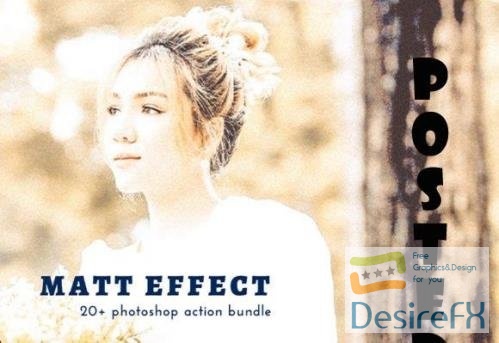 Matt Effect Photoshop Action Bundle
