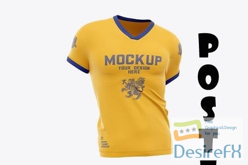Mens Sports T-shirt Mockup - K7PY478