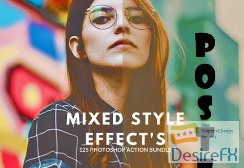 Mixed Style Photoshop 125 Action Bundle