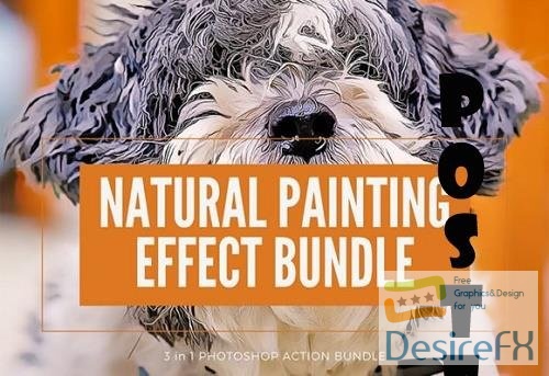Natural Painting Effect PS Action Bundle