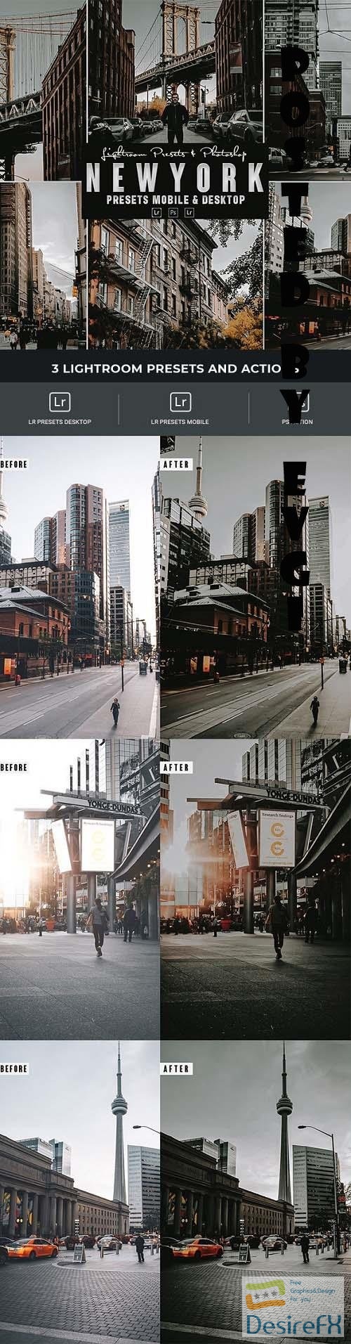 Newyork Photoshop Action &amp; Lightrom Presets - 34508497