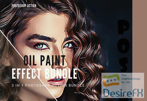 Oil Paint Effect Photoshop Action Bundle