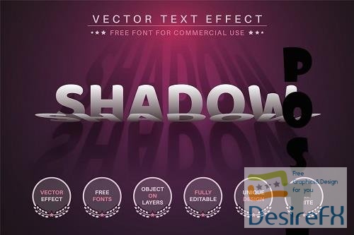 Paper Shadow - Editable Text Effect - 6637173