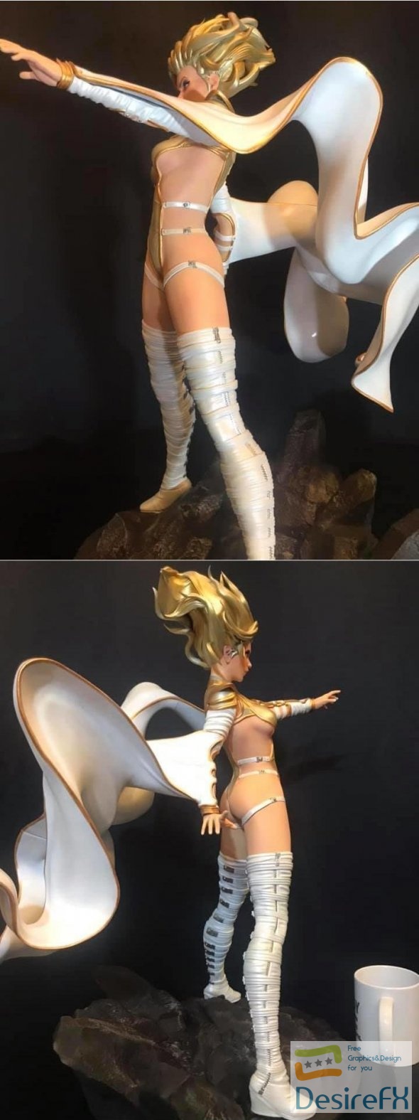 Phoenix Force Emma Frost 3D Print